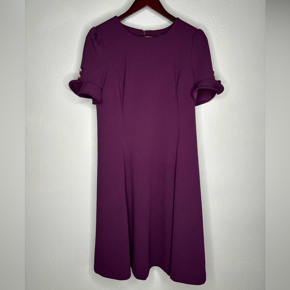 DKNY Purple Dress with Pockets - Size 8